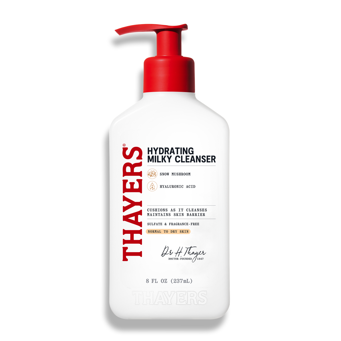 Thayers Hydrating Milky Cleanser with Snow Mushroom, 8 fl oz