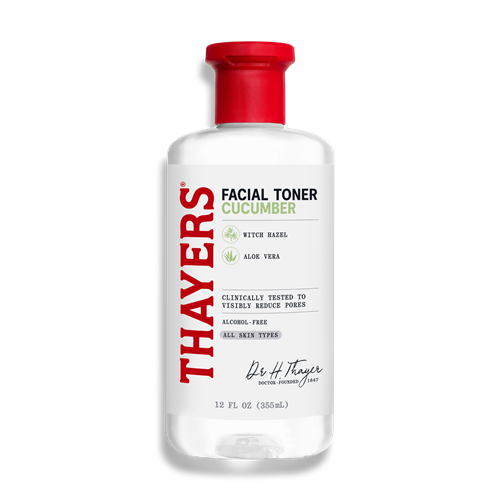 Thayers Hydrating Cucumber Witch Hazel Facial Toner front of bottle
