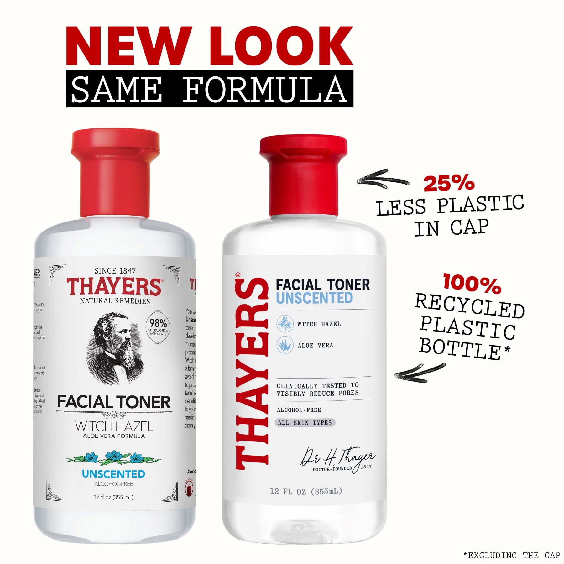 Drying-Alcohol Free Witch Hazel & Unscented Toner - Thayers